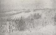 Marching Infantry Column Winslow Homer